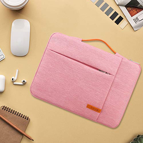 Lacdo 360° Protective Laptop Sleeve Case for 13 inch MacBook Air M5 A3449 (2026), M4 A3240 2025, M3 A3113 A2681 A2337 | 13" MacBook Neo A18 Pro A3404 (2026) | iPad Air/Pro 13 M5 Computer Bag, Peach - color: Peach, size: New MacBook Air/Neo/Pro 13 Inch