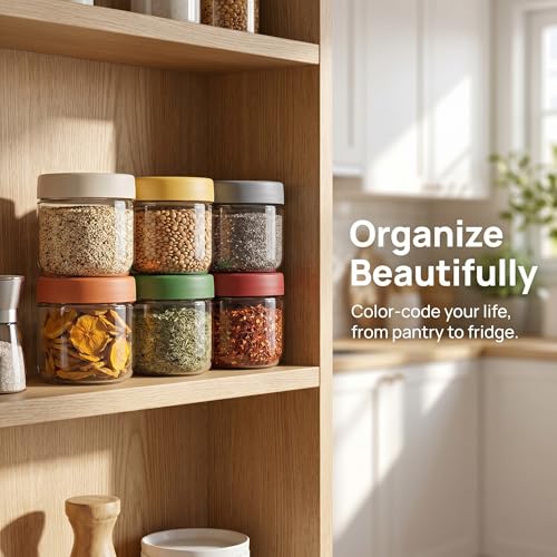 EONJOE 10 oz Small Glass Containers with Lids, Food Storage Jars, 6pk | Perfect for Chia Pudding Jam Snacks Yogurt Overnight Oats Candy ,Dishwasher safe,Airtight - size: 10oz