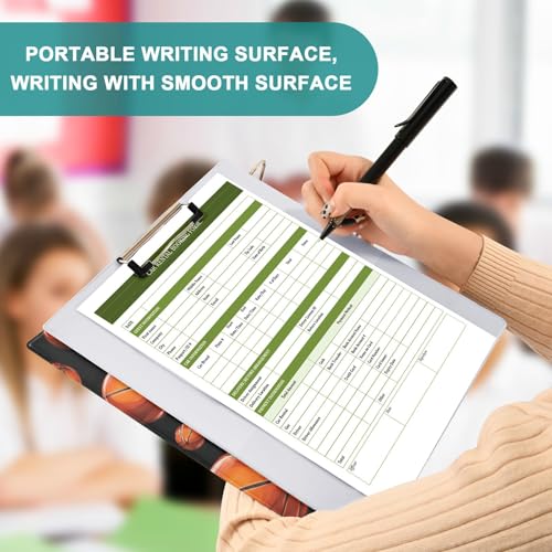Basketball Ball Round Ring Binders 1.5 Inch 3 Ring Binder with Clipboard Holds 200 Sheets Office Home School - color: Multicolored 10