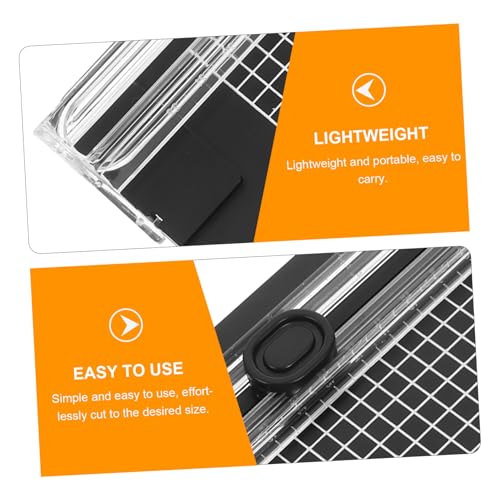 VILLCASE Daily Use Paper Cutter Portable Countertop Trimmer for Photos and Crafts Easy Manual Sturdy Construction for Scrapbooking and Classroom Use Modern Design
