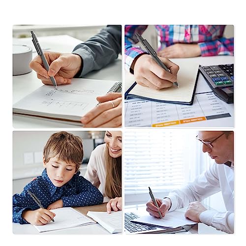 MIUTME 6Pcs Gel Pens, Retractable Gel Pens Quick Dry Ink Pens Fine Point Premium Smooth Writing Pens, Aesthetic Pens for School & Office Supplies - color: Grey,Black,White