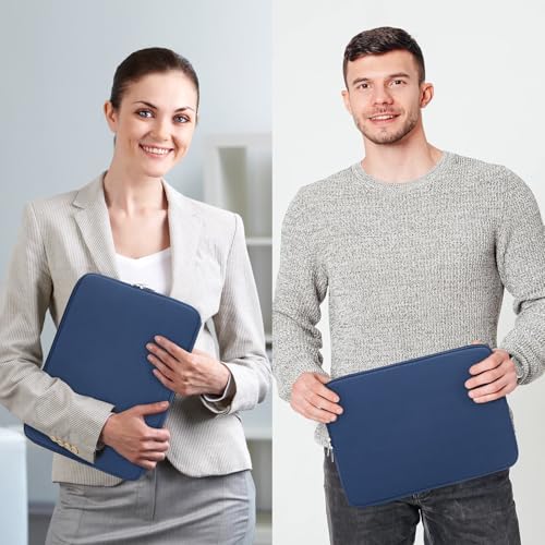 RAINYEAR 13 Inch Laptop Sleeve Compatible with 13.3" MacBook Air/Pro M1 M2 M3 M4 M5 A3449 A3240 A3113 A2681 A2338 Carrying Protective Cover Soft Case (Navy Blue,Upgraded Version) - color: Navy Blue(upgraded Version), size: 13"