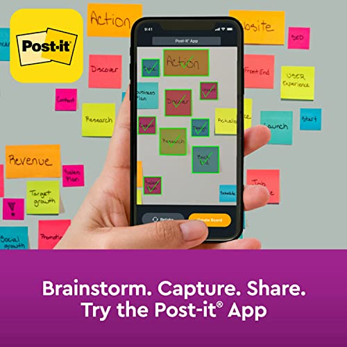 Post-it Super Sticky Notes, 3 in x 3 in, 1 Cube, 2X the Sticking Power, Bright Colors, Recyclable (2027-SSGFA) (Pack of 2) - size: 3" x 3" (Pack of 2)
