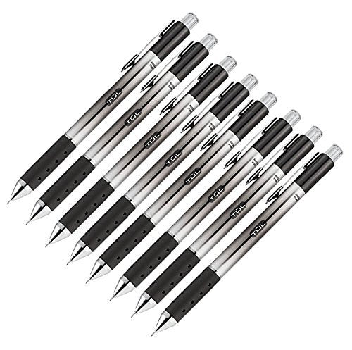 Tul Retractable Gel Pens 0.5mm Needle Point, Black (8 Pack) - size: 1 Count (Pack of 8)