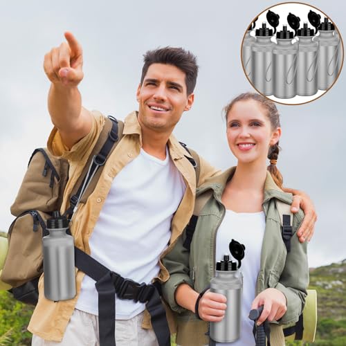 Ziliny 72 Pcs Resuable Water Bottles Bulk for Kids 20 oz Squeeze Sports Plastic Water Bottles with Lanyards Blank DIY Cups for VBS Back School Operation Christmas Summer Camp - color: Silver