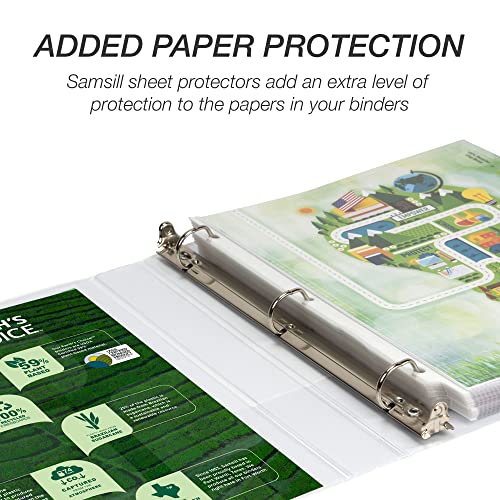 Samsill Plant-Based 1 Inch Durable Round Ring, View Binder, Eco-Friendly, USDA Certified Biobased, 12 Pack, White - color: White, size: 1-Inch, style: 12 Pack