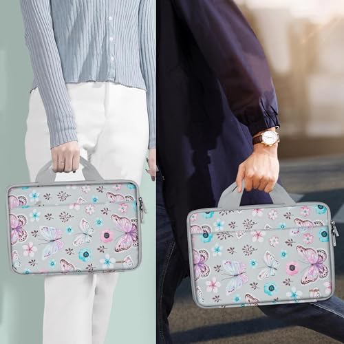 Hseok Laptop Case 13.3-14 Inch Sleeve,TSA Shockproof Computer Handbag,Compatible with MacBook Neo/Pro 14 M5/M4/M3/M2/M1,All Models 13.3" MacBook Air/Pro,XPS 13/14,Most 13-14 Notebooks,Butterfly - color: Butterfly