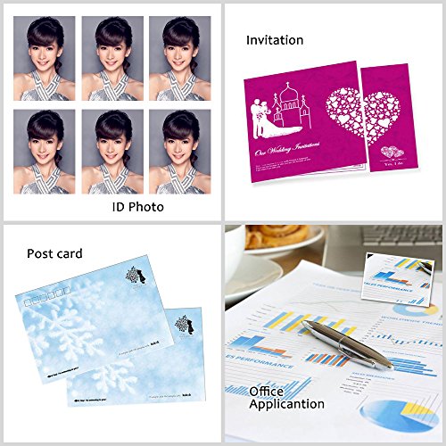 Uinkit 100 Sheets Thin Matte Presentation Paper Photo Double Sided 8.5x11 38lb 140gsm Printable on Both Sides Brochure Photos Picture Poster Playbill Flyer 6.5 Mil Coated for laser and Inkjet Printer - size: 8.5 x 11 x Matte