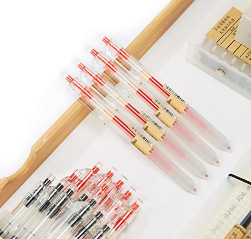 czxwyst X97 Retractable Gel Ink Pens 0.5mm Fine Point (Red Color 12-Pack) - color: Red Color 12-Pack