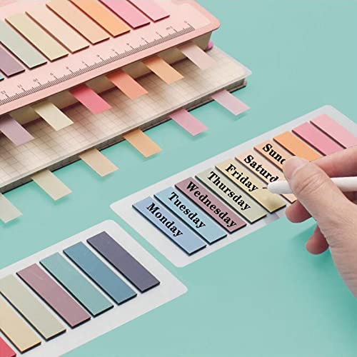 ELII 3600pcs Book Tabs,Writable Translucent Tabs for Annotating Books | Transparent Sticky Notes,Page Markers for Notebooks, Writable and Repositionable,Book Flags Strip Index Tabs,Bible Study - style: 3600pcs