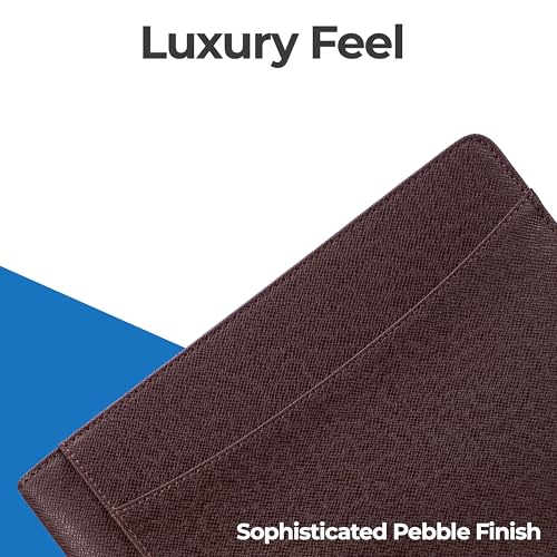 Case-it Business Padfolio | Letter Size | PAD-24 Brown | Strategist, Letter Size Writing Pad, Detailed Stitched Cover, School & Office - color: Pad-24-brown, size: 1 Pack