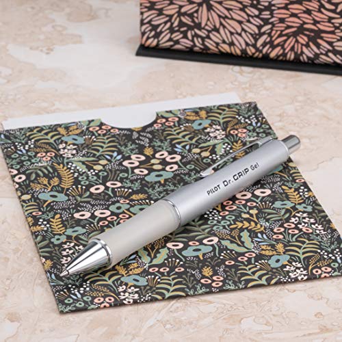 PILOT Dr. Grip Limited Refillable & Retractable Gel Pen, Fine Point, Black Ink, Single Pen - Ideal for School, Journaling & Office Writing - color: Silver, size: 1 Count (Pack of 1)