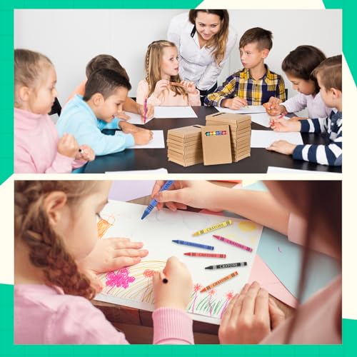 30 Packs Crayons Bulk Back to School Crayon 8 Color Crayon Individual Packs Mini Wrapped Wax Washable Crayons for Student Gifts School Supplies Classroom Rewards Gifts