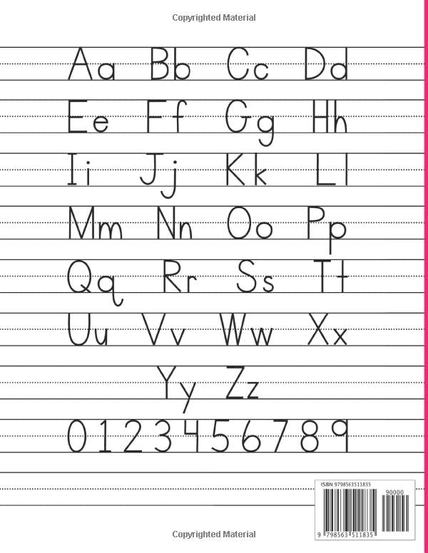 HANDWRITING PRACTICE PAPER: Kindergarten Writing Paper With Lines for Kids (120 Pages)