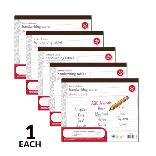 C-Line Letters & Learn Handwriting Tablet, 40 Sheets, 11” x 8-1/2” (23100)