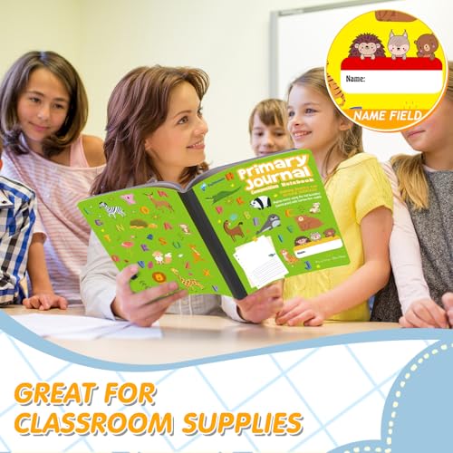 Fulmoon 24 Pcs Primary Composition Notebook K-2 with Picture Space Primary Journal Grades K-2 Draw and Write Journal Composition Book for Preschool Classroom, 80 Sheet (Multicolor) - color: Multicolor