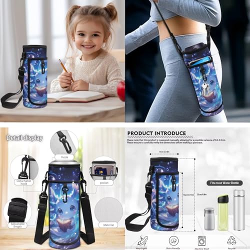 CLOHOMIN Cute Study Axolotl Backpack for School Girls with Lunch Bag Kids 10-12 Elementary/Middle School Bag Set of 3 Lunch Tote Water Bottle Bag Student School Bookbag 17 Inch for 3rd Grade - color: Cute Study Axolotl
