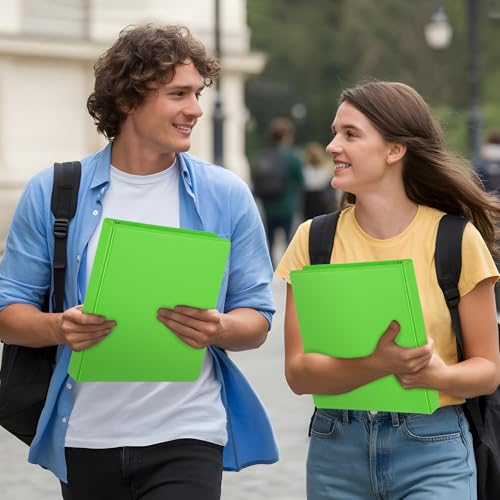 ViVin Sturdy 1 Inch D Ring Binders, 3 Ring Binders with 2 Pockets, Hold 225 Sheets of US Letter Size Paper for Office,Home,School, 6 Pack (Ivy Green) - color: Ivy Green, size: 1 Inch