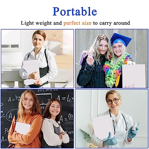 Zzrywuty 25 Packs White Two Pocket File Folders with Business Card Slot,Special Paper,Letter Size,Holds 100 Sheets for School,Office,Business - color: White-25pcs