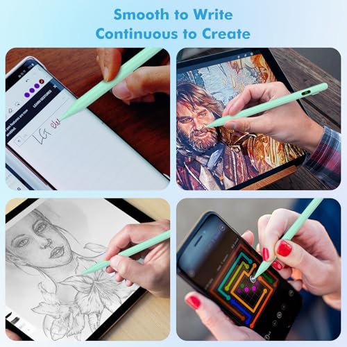 MoKo Universal Capacitive Stylus Pencil for Touch Screen, Green - color: Green