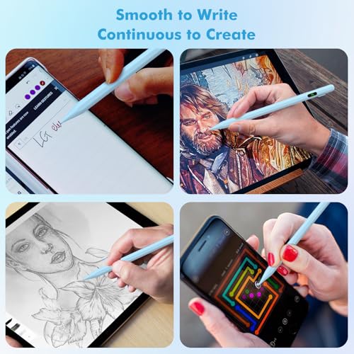 MoKo Universal Capacitive Stylus Pencil for Touch Screen, Blue - color: Blue
