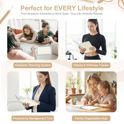 Planner 2026-2027, Weekly and Monthly Academic Year Calendar Planner, July 2026 - June 2027, Daily Agenda Book for Office School Supplies, A5(6.3'' x 8.5'') - color: C-Beige, size: 6.3"x8.5"(Jul 2026-Jun 2027)