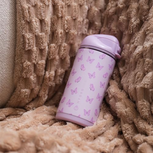HydroJug Ease2o 14oz Kids Water Bottle with Straw & Chug Lid, Flutter - color: Flutter