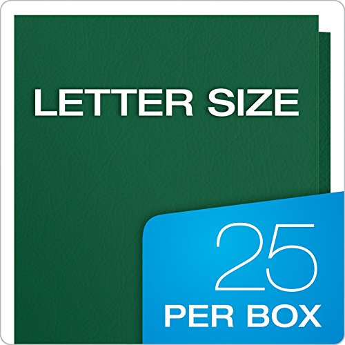 Oxford Twin-Pocket Folders, Textured Paper, Letter Size, Hunter Green, Holds 100 Sheets, Box of 25 (57556EE) (Pack of 5) - color: Hunter Green, size: 25-Count (Pack of 5)