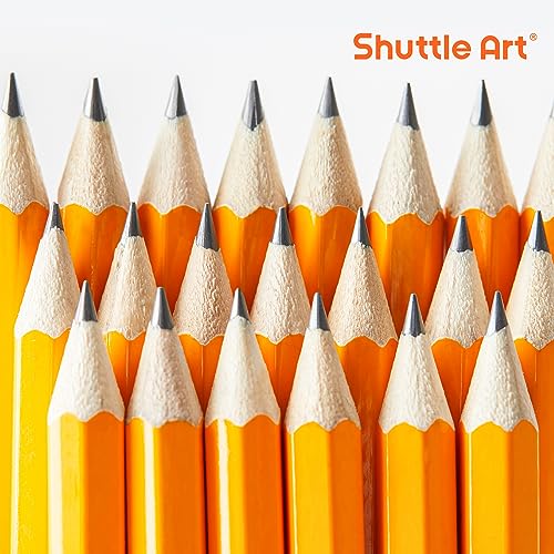 Shuttle Art 600 Pack #2 HB Mini Pencils, Wood-cased, Pre-sharpened for Kids & Teachers, Classroom Essentials, Back to School Supplies - color: Black
