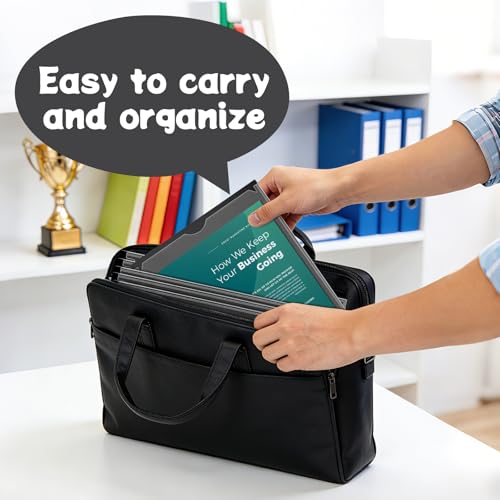 Black 2 Pockets Folders with Clear Front Pocket (12 Pack), Heavy Duty Letter Size Plastic Folders for School and Office,Fit Letter Size Paper - size: 12 Pack, style: Heavy Duty 2 Pockets&Clear Front Cover