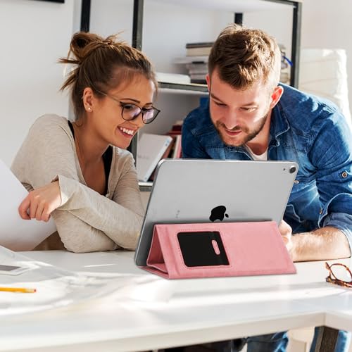 8-11 inch Tablet Sleeve Case with Pen Holder, Slim PU Lightweight Universal case with Foldable Stand for iPad 10th Generation 2022, iPad Pro 11, iPad mini6, Galaxy Tab S9/A9 Plus/A8 etc Pink - color: Pink