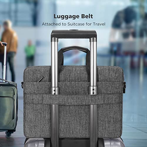 KIZUNA Laptop Bag Case 14 Inch Shoulder Sleeve Briefcase for 15" MacBook air M3 M2 2024/Lenovo Flex 14/14" HP EliteBook 840 G5/HP Pro 14 G3/Dell Latitude 7490/15" Surface Laptop 3, Grey - color: Grey, size: 14 Inch