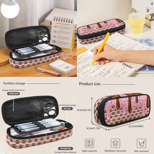 Pink Ice Cream American Football Boys Girls 17 Inch Backpack Set with Lunch Bag Pencil Bags for Kids 3 in 1 Schoolbag 3PCS Teens Bookbag for Middle High School Students - color: Pink Ice Cream American Football