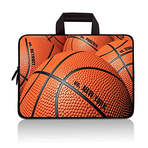 11" 11.6" 12" 12.1" 12.5" inch Laptop Carrying Bag Chromebook Case Notebook Ultrabook Bag Tablet Cover Neoprene Sleeve Fit Apple MacBook Air Samsung Google Acer HP DELL Lenovo Asus(Basketball) - color: Basketball