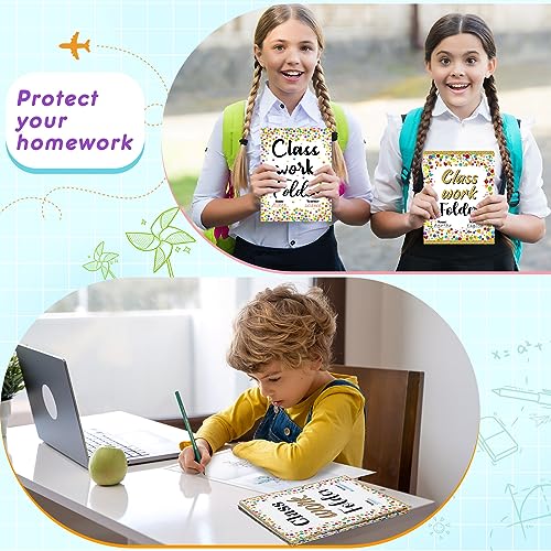 Yeaqee 32 Pcs Classwork Folders Homework Folders for Students Classwork Pocket Folder Portfolio Folder Homework Organizer for Classroom School Teachers Gifts Educational Supplies (Confetti) - style: Confetti