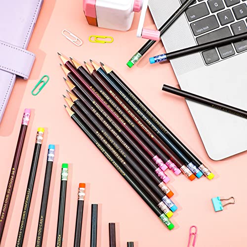 Eersida 80pcs Color Changing Pencil Bulk Back to School Pencils with Eraser Encourage Saying Thermochromic Fun Pencils for Kids Students Classroom First Day of School Gifts (Inspirational) - style: Inspirational