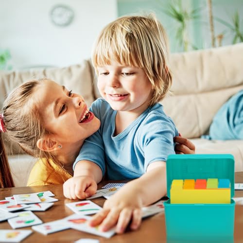 H4D Index Card Holder 4x6 Inches with 25 Plastic Dividers, Teal - color: Teal, size: 4x6 inch
