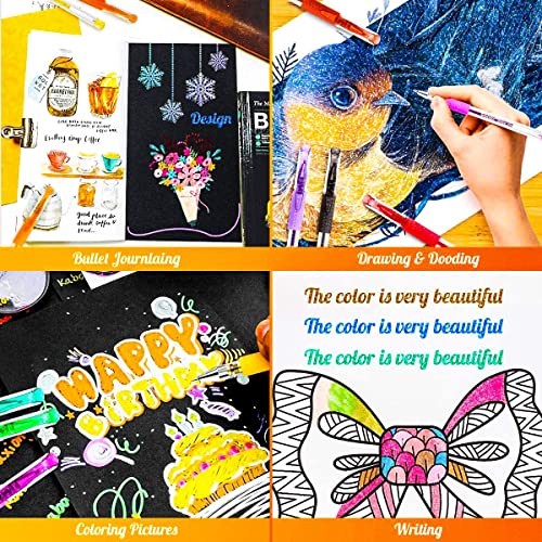 120 Pack Glitter Gel Pens Cute Office School Supplies Gifts for Teen Girl | 120 Glitter Gel Pens:60 Pens,60 Refills,Neon Glitter Pastel Metallic,Travel Case,Coloring Book Smooth Ink,Women Girls Gift. - color: Pink