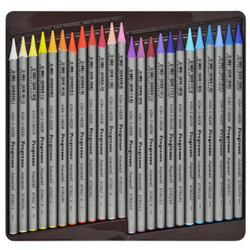KOH-I-NOOR Progresso Woodless Aquarell Coloured Pencils (Set of 48)