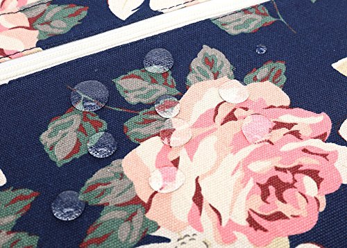 Canvaslife White Rose Pattern 13 inch Canvas Laptop Sleeve with Pocket 13 inch 13.3 inch Laptop case 13.1 case 13.6sleeve - color: White Rose, size: 13 inch/13.3 inch