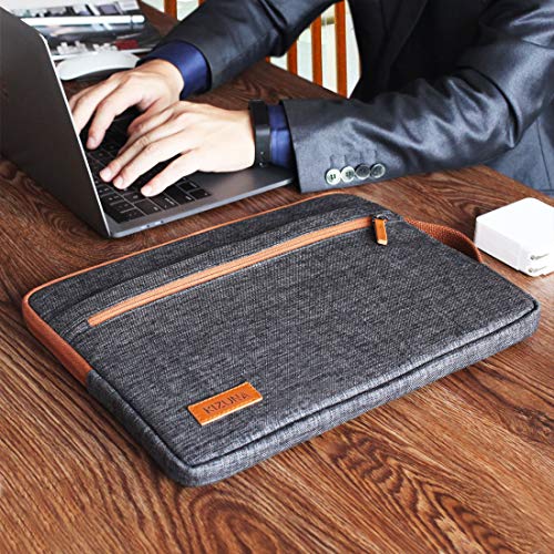 KIZUNA Laptop Sleeve 11 Inch Water-Resistant Computer Case Hand Bag for 13" MacBook Pro M2/13 Surface Pro 8 X/13.4" DELL XPS 13/12.4" Samsung Galaxy Tab S7/11.6" Samsung Chromebook 4/13.3" ASUS,Brown - color: Brown, size: 11-11.6 Inch / MacBook Pro M2 202
