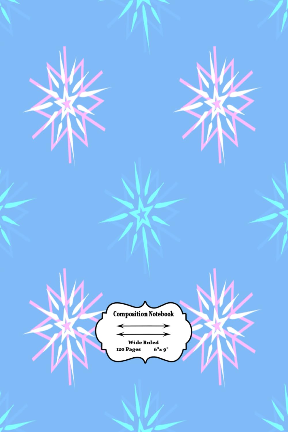 Wide Ruled School Subject Composition Notebook 120 Colorful Stars Pattern: Blank Lined Pages elementary school lined notebook Notebook For School College Notebook For High School Students