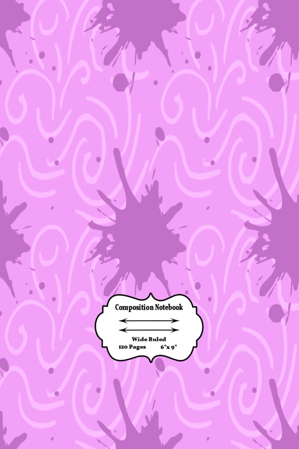 Wide Ruled School Subject Composition Notebook 120 Colorful Line Pattern: Blank Lined Pages elementary school lined notebook Notebook For School College Notebook For High School Students