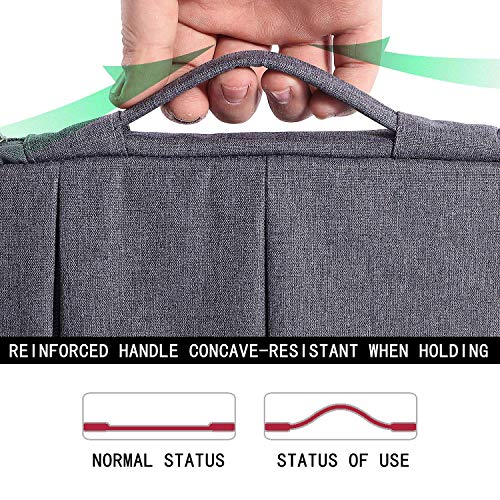 Voova Laptop Sleeve Carrying Case 15.6 16 Inch,Slim Computer Cover Bag Compatible with MacBook Pro 15/16, Dell xps 15,15-16 Inch HP Dell Asus Acer Laptop, Dark Grey - color: Dark Grey, size: 15.6-16 Inch