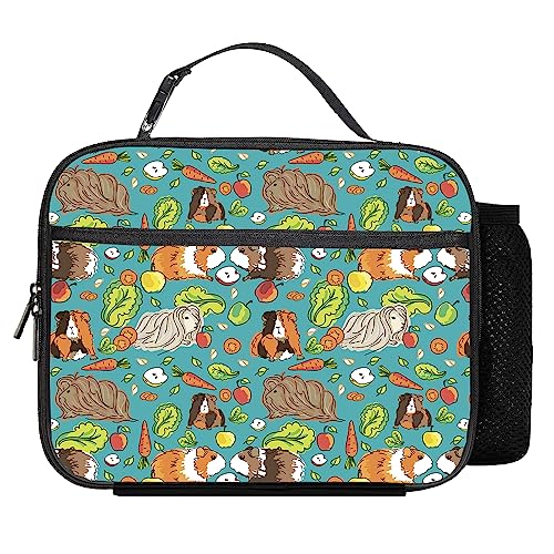 Guinea Pig Lunch Bag Reusable Insulated Lunch Box Keep Food Cooler Thermal Lunch Tote for Women Men - color: Guinea pig