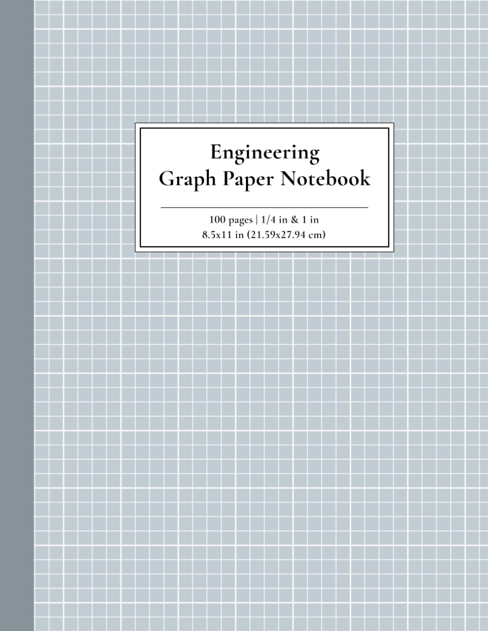 Engineering Graph Paper Notebook Quad Ruled 1/4 inch & 1 inch: Squared Composition Book with Minor/Major Grids for Math, Engineering, Computation, and ... 100 Pages, 8.5x11 in (21.59x27.94 cm)
