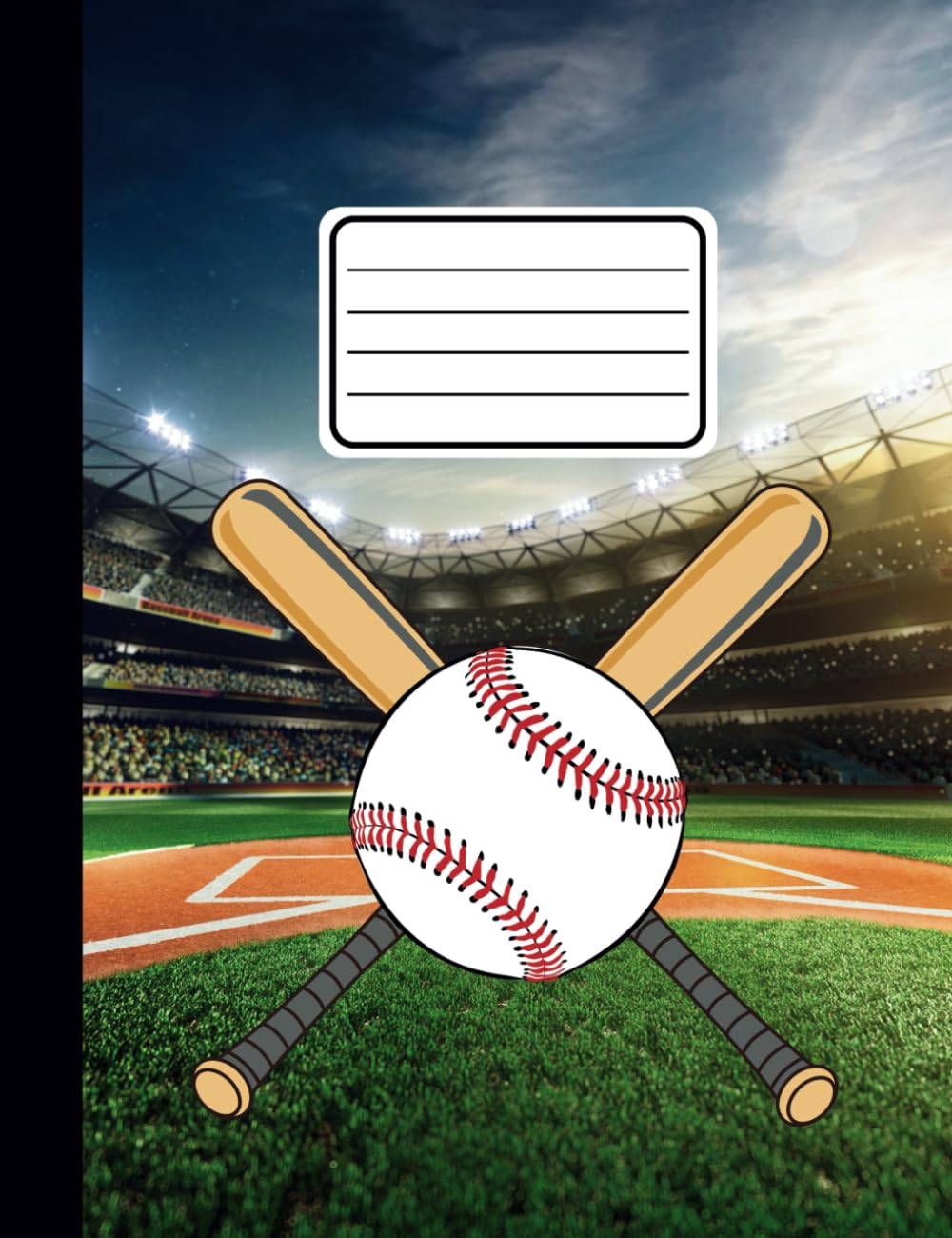 Composition Notebook Wide Ruled Baseball Bats Stadium Sports For Boys Girls Kids Children Adults Teachers Aesthetic Preppy School Journal Comp Book: ... 110 pages (55 sheets) 9-3/4 x 7-1/2 inches