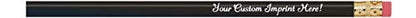 Express Pencils - Personalized - Round Custom Imprinted with your Name - Text - Logo - Message- 12 pkg - Includes Personalization - Made in USA - Great Gift Ideas (Black) - color: Black