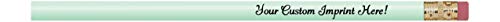 Express Pencils™ Personalized Pencils Round Custom Imprinted with your Name - Text - Logo - Message- 12 pkg - Personalization - Great Gift Ideas (Pastel Green) - color: Pastel Green