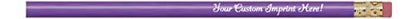 Express Pencils™ Personalized Pencils Round Custom Imprinted with your Name - Text - Logo - Message- 12 pkg -Includes Personalization - Great Gift Ideas (Light Purple) - color: Light Purple